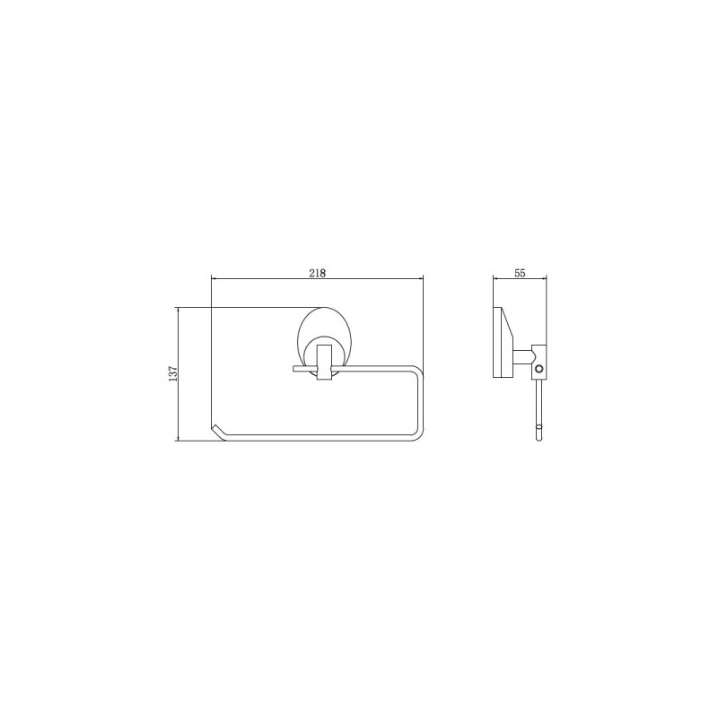 Держатель для туалетной бумаги Fashun A1603-2 схема