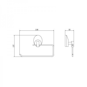 Держатель для туалетной бумаги Fashun A1603-2 схема