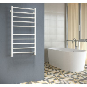 Полотенцесушитель Stinox Toscana 500x1000 НП (1") белый матовый в ванной