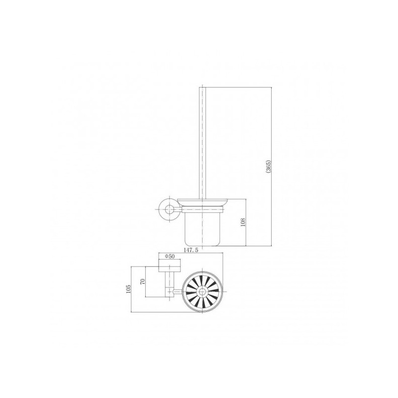 Ершик для унитаза Fashun A51510 схема