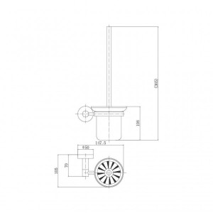 Ершик для унитаза Fashun A51510 схема