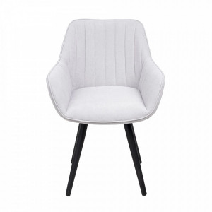 Стул Аврора Роан 2 светло-серый/черный вид спереди