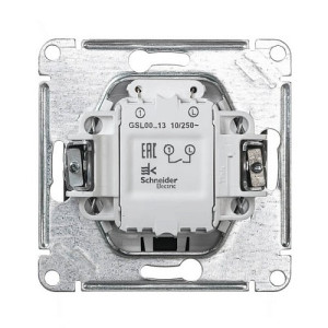 Выключатель Schneider Electric Glossa GSL000713 антрацит вид сзади