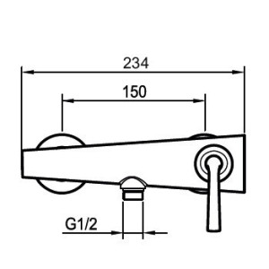 Смеситель Ahti Turku TU305000 хром схема