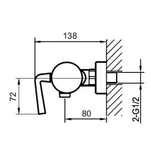Смеситель Ahti Turku TU305000 хром размер