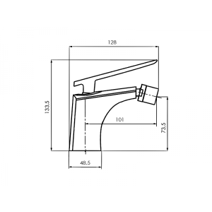 Смеситель Ahti Pori PR501001 хром схема