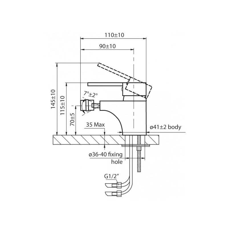 Смеситель Ahti Satakunta SK501001 хром схема