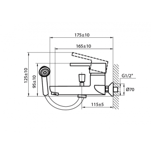 Смеситель Ahti Satakunta SK405001 хром схема