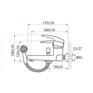 Смеситель Ahti Savo SV405001 хром схема