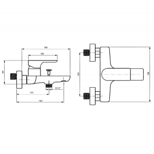 Смеситель Ahti Sipoo SB405001 хром схема