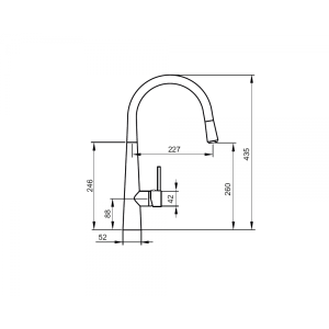 Смеситель Ahti Kemi KM813013 хром схема