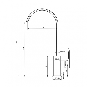 Смеситель Ahti Kerava KA101011 розовое золото схема