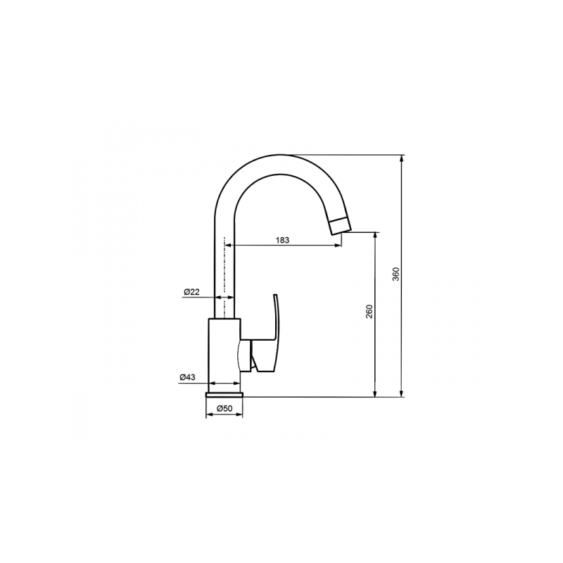 Смеситель Ahti Mikkeli MK101011 хром схема