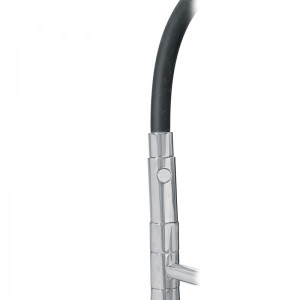 Смеситель Ahti Kemi KM813021 хром/черный спереди