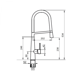 Смеситель Ahti Kemi KM813019 хром схема