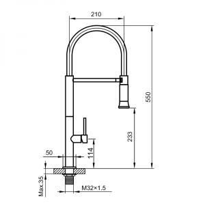 Смеситель Ahti Kemi KM803019 хром схема
