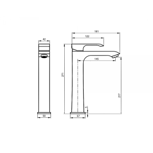 Смеситель Ahti Rauma RM202001 хром схема