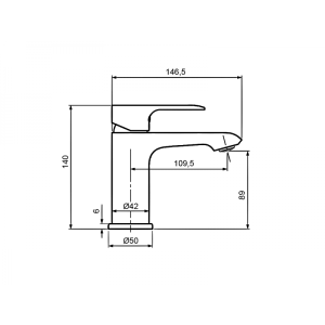 Смеситель Ahti Ivalo IL201001 хром схема