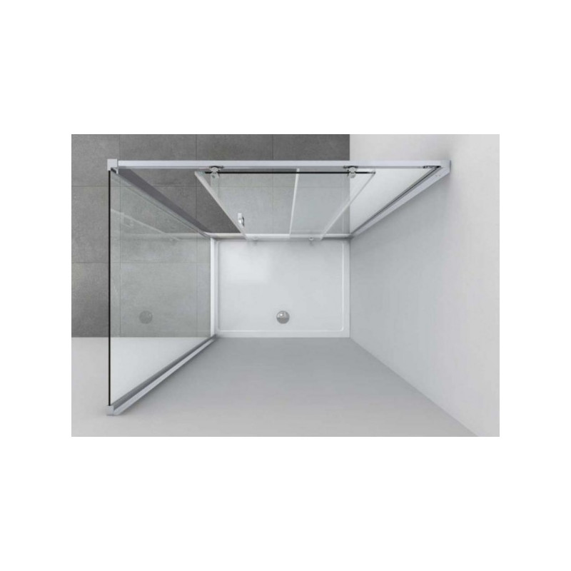 Душевой уголок Vincea Alpha 140x80 VSR-3AL8014CL вид сверху