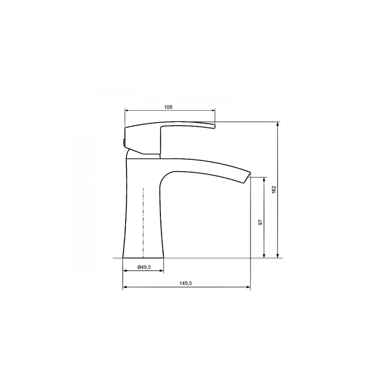 Смеситель Ahti Mikkeli MK201001 хром схема