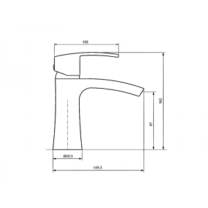 Смеситель Ahti Mikkeli MK201001 хром схема