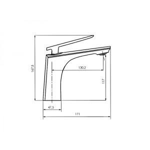 Смеситель Ahti Pori PR201001 хром схема