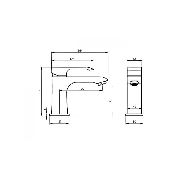 Смеситель Ahti Rauma RM201001 хром схема