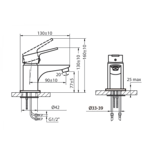 Смеситель Ahti Satakunta SK201001 хром схема