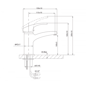 Смеситель Ahti Savo SV201001 хром схема