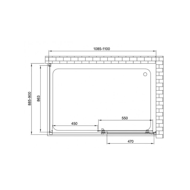 Душевой уголок Vincea Alpha 110x90 VSR-3AL9011CL параметры