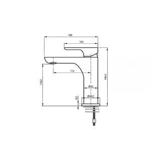 Смеситель Ahti Sipoo SB201101 белый схема