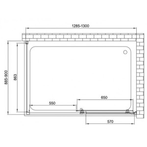 Душевой уголок Vincea Alpha 130x90 VSR-3AL9013MT параметры