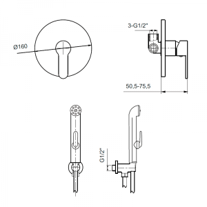 Гигиенический душ Ahti Satakunta SK305217 схема