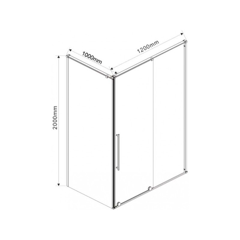 Душевой уголок Vincea Arno 120x100 VSR-1A1012CL параметры