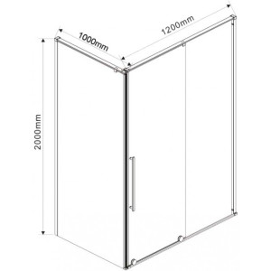 Душевой уголок Vincea Arno 120x100 VSR-1A1012CL параметры