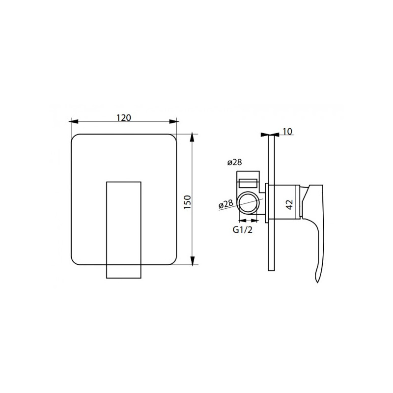 Смеситель Ahti Rauma RM305200 хром схема