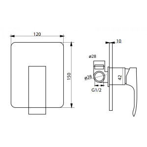 Смеситель Ahti Rauma RM305200 хром схема