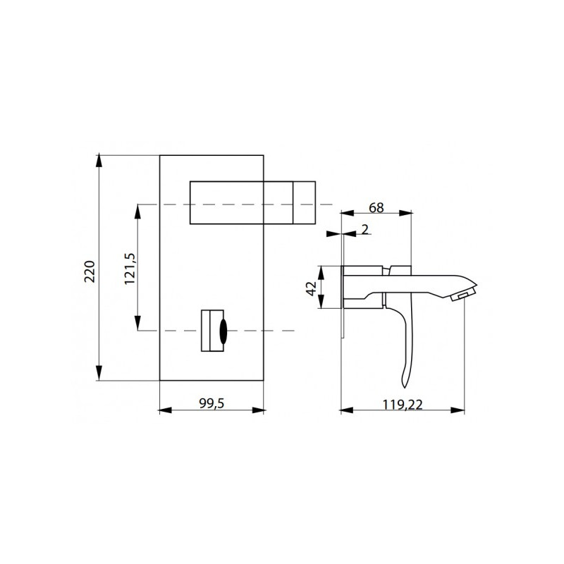 Смеситель Ahti Rauma RM205201 хром c[tvf