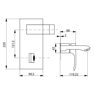 Смеситель Ahti Rauma RM205201 хром c[tvf