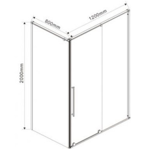Душевой уголок Vincea Arno 120x80 VSR-1A8012CL параметры