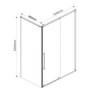 Душевой уголок Vincea Arno 120x90 VSR-1A9012CL параметры