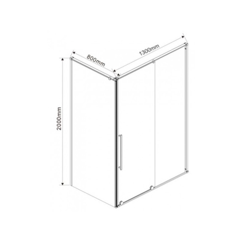 Душевой уголок Vincea Arno 130x80 VSR-1A8013CL параметры