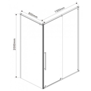 Душевой уголок Vincea Arno 130x80 VSR-1A8013CL параметры