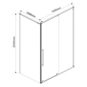 Душевой уголок Vincea Arno 140x100 VSR-1A1014CL параметры