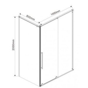 Душевой уголок Vincea Arno 140x80 VSR-1A8014CL параметры