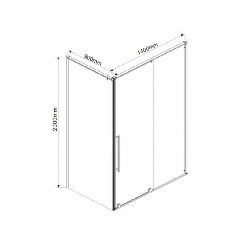 Душевой уголок Vincea Arno 140x90 VSR-1A9014CL параметры