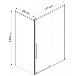Душевой уголок Vincea Arno 140x90 VSR-1A9014CL параметры