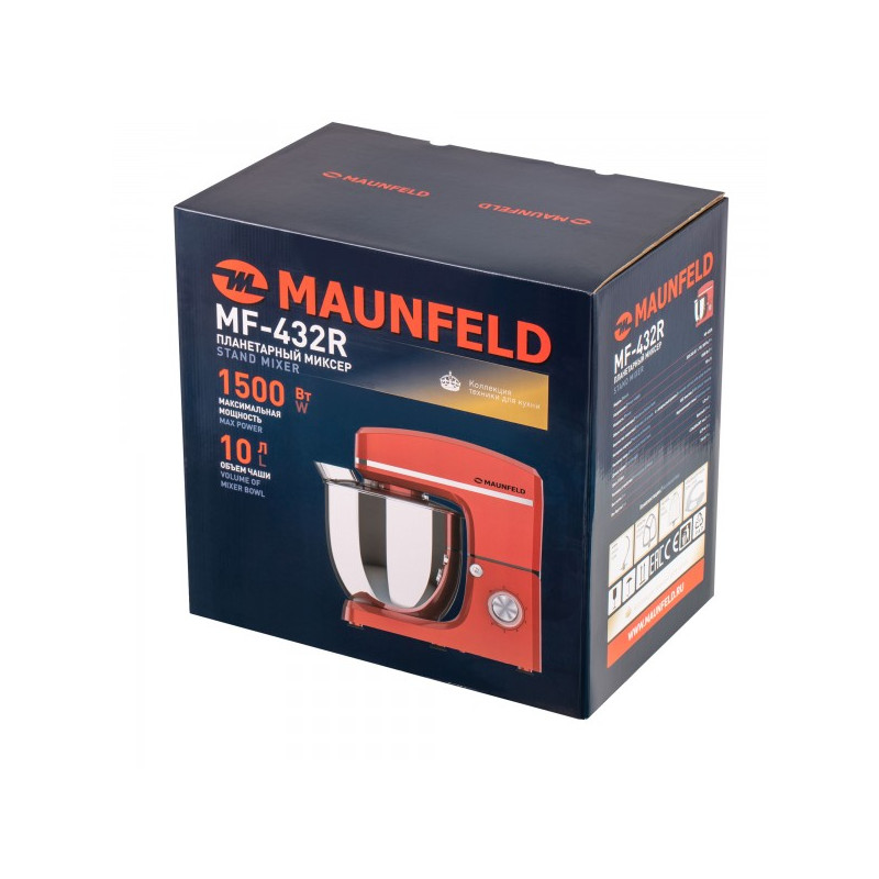 Миксер Maunfeld MF-432R упаковка