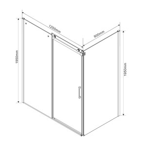 Душевой уголок Vincea Como 120x90 VSR-1C9012CL параметры
