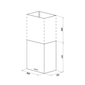 Вытяжка HOMSair Phlox Push 40 White размеры